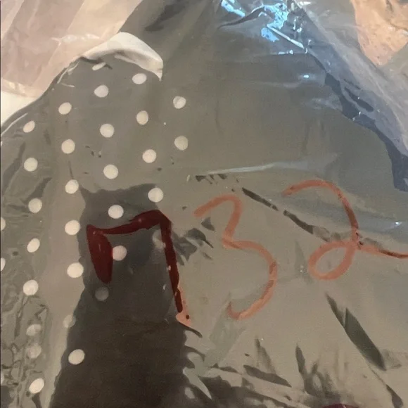 WHBM Black Blazer with Polka Dot Liner Machine Washable One Button Closure 2 - Picture 16 of 16